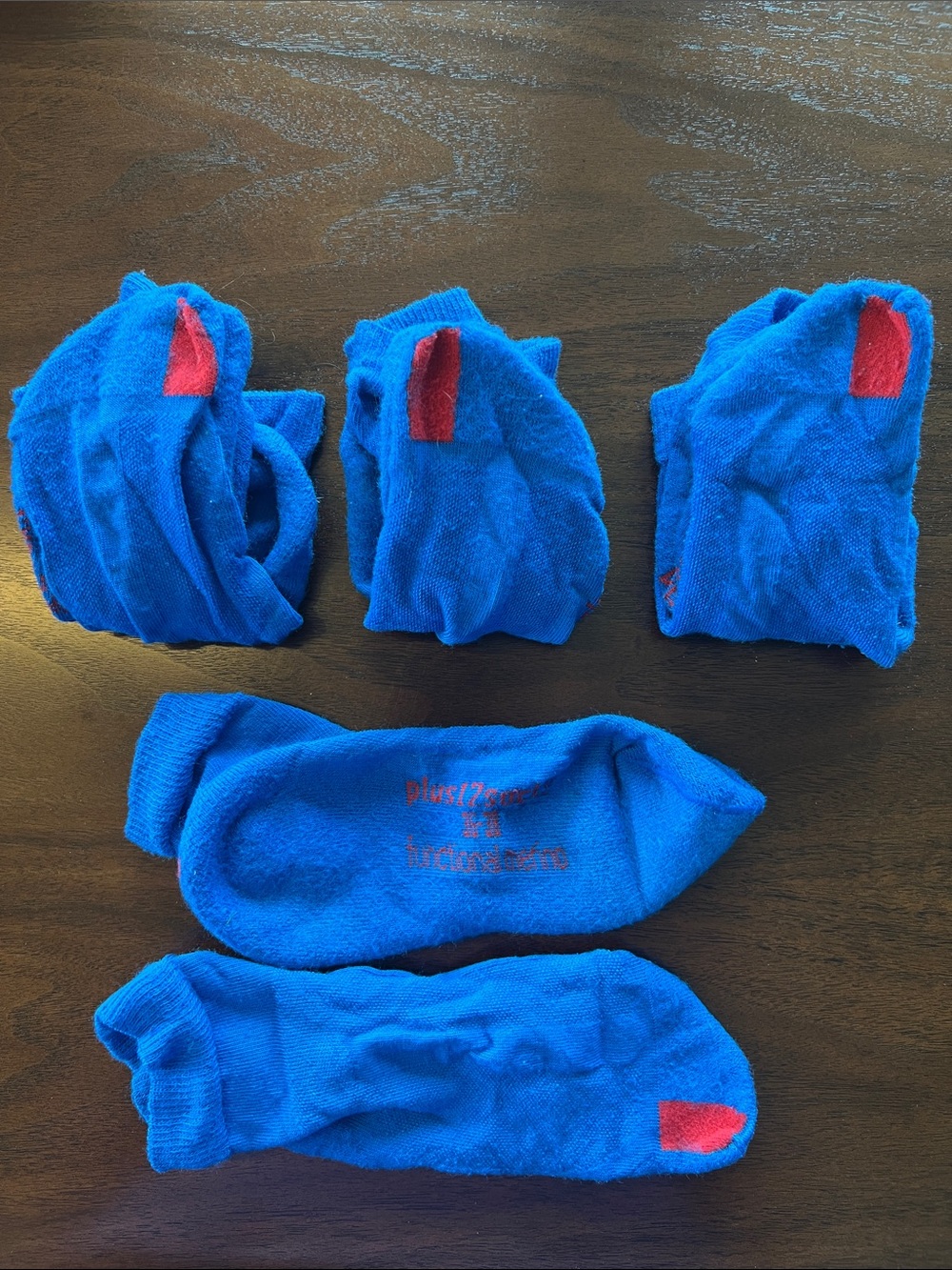 Plus12 Barefoot Socks - Blue - 4 Pairs
